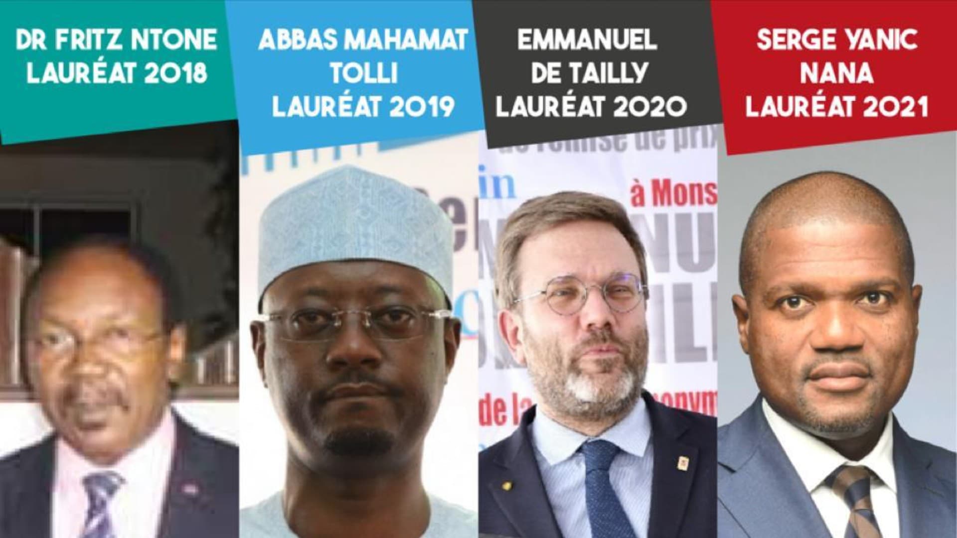 De gauche à droite, Dr Fritz Ntone Ntone, Abbas Mahamat Tolli et Emmanuel De Tailly