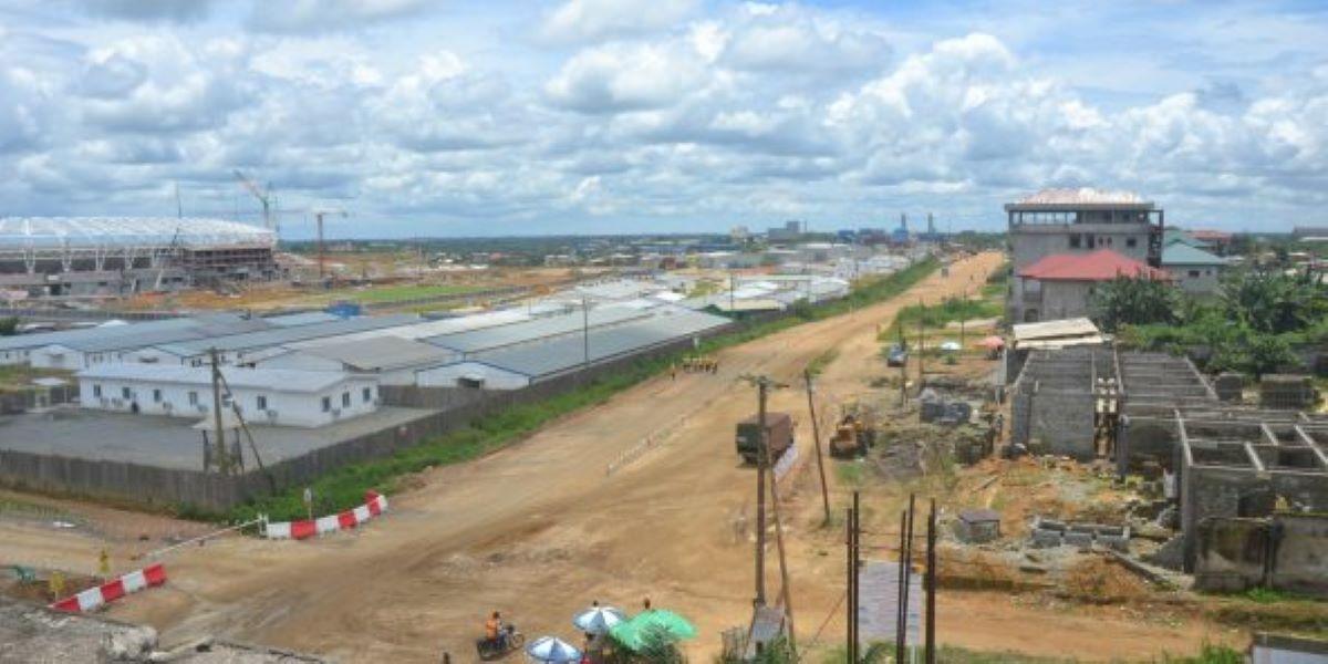 Zone Industrielle à Douala.