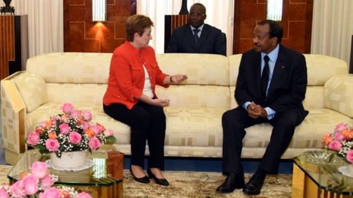 Georgieva et Paul Biya