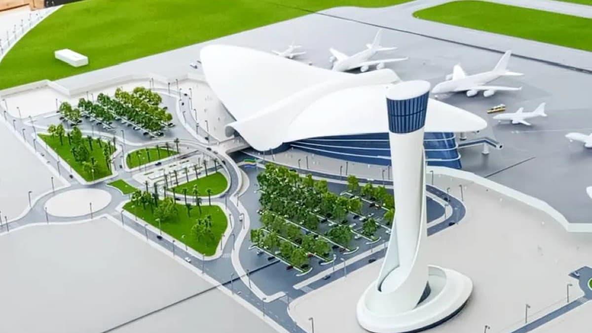 maquette du nouvel aeroport du Gabon