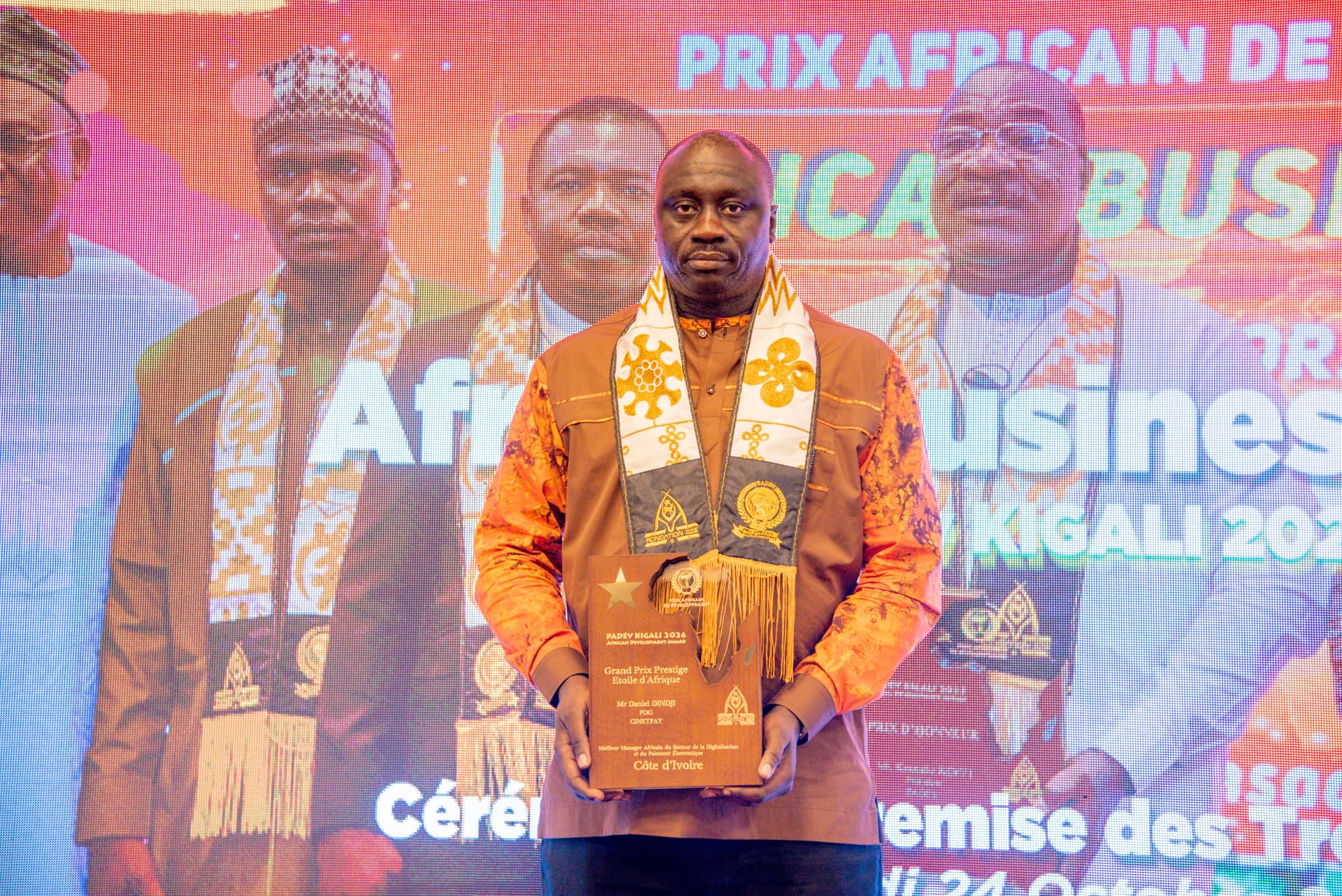 Daniel DINDJI, Grand Prix Prestige Étoile d'Afrique du PADEV 2026, Kigali, 23 octobre 2026.