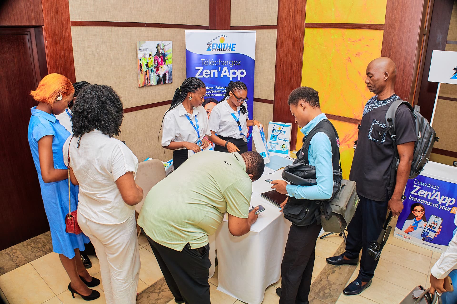 L'effervescence au lancement de Zen'App