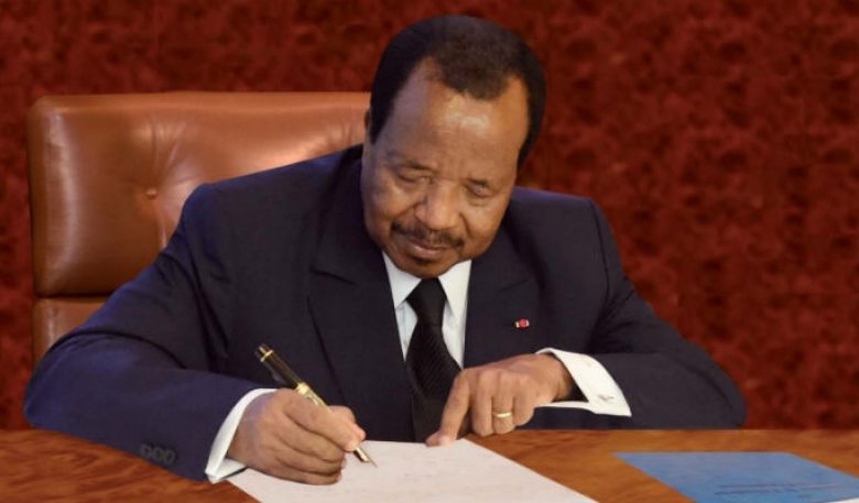 Le président de la République Paul Biya