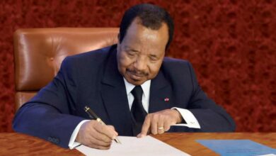 Paul Biya, chef de l'État camerounais